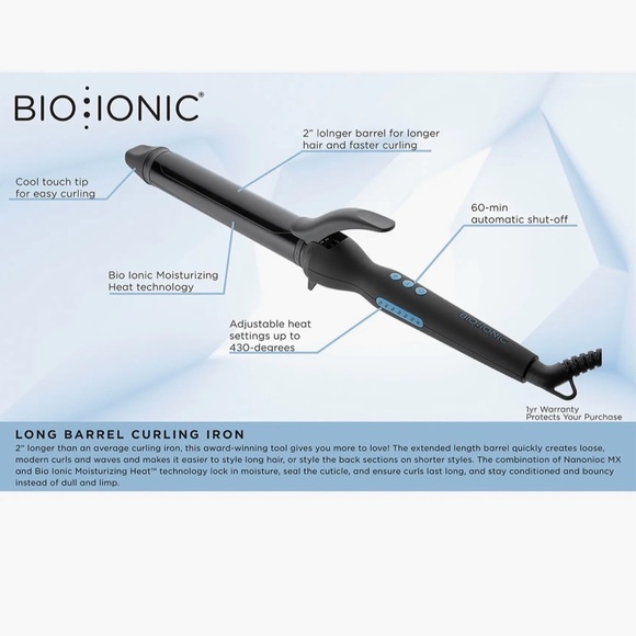 Bio Ionic Black Curling Iron - Picture 4 of 4